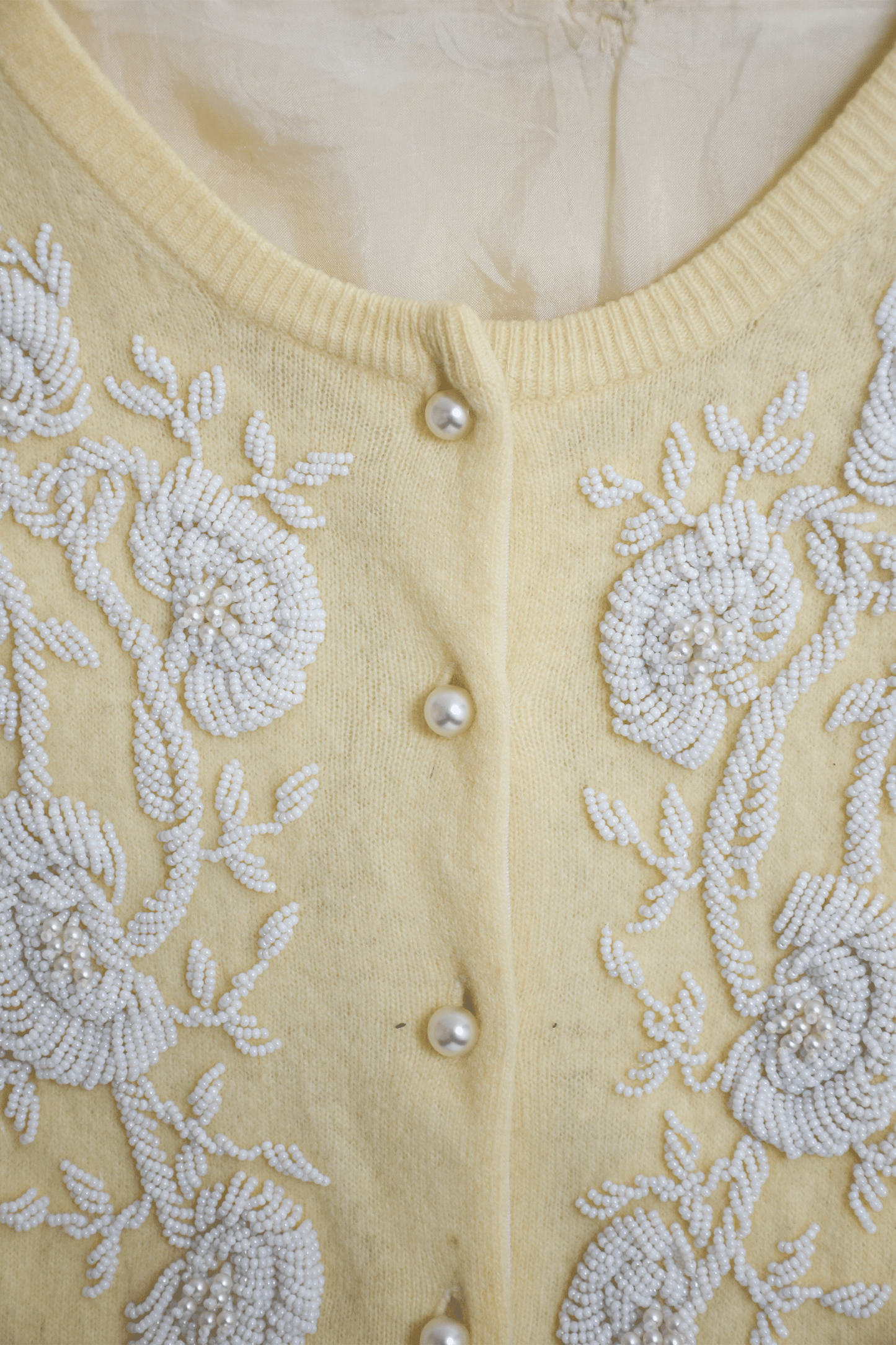 Antique beaded cardigan