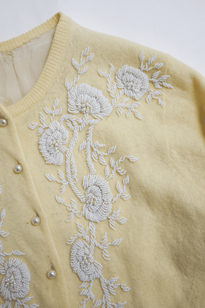Antique beaded cardigan