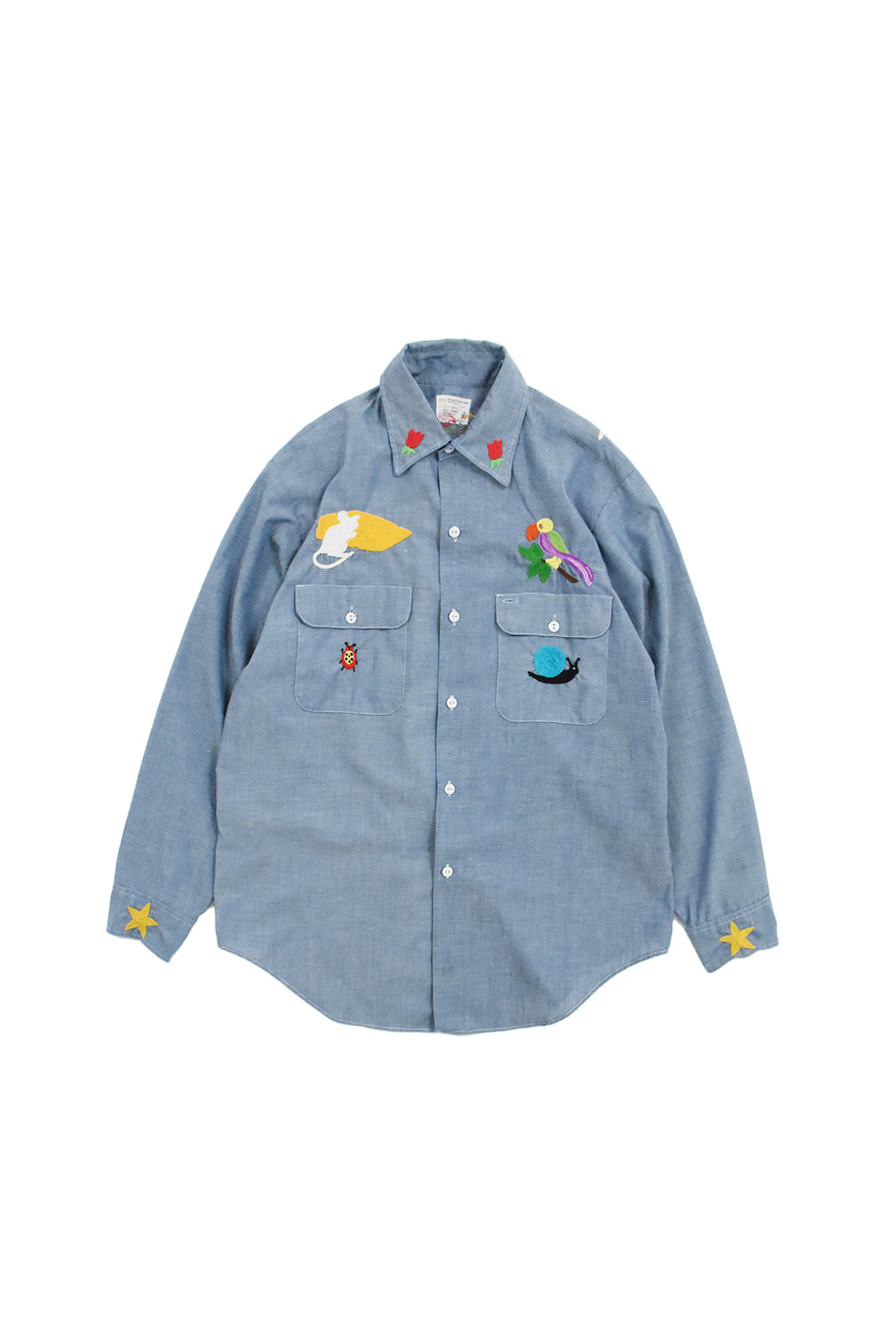 Vintage Creature Embroidery Shirt