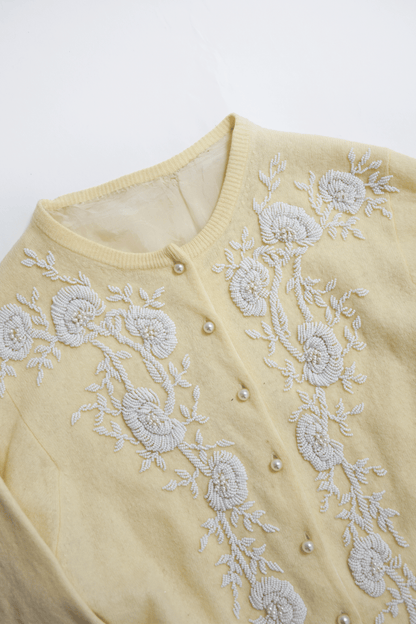 Antique beaded cardigan