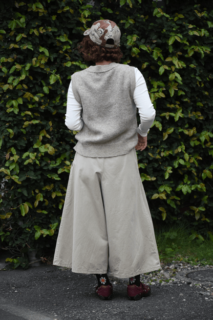 Vintage Tuck Mid-Length Pants