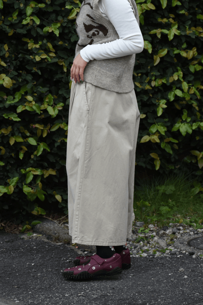 Vintage Tuck Mid-Length Pants