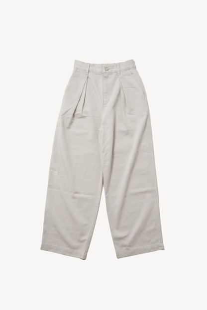 High-waisted washed pants