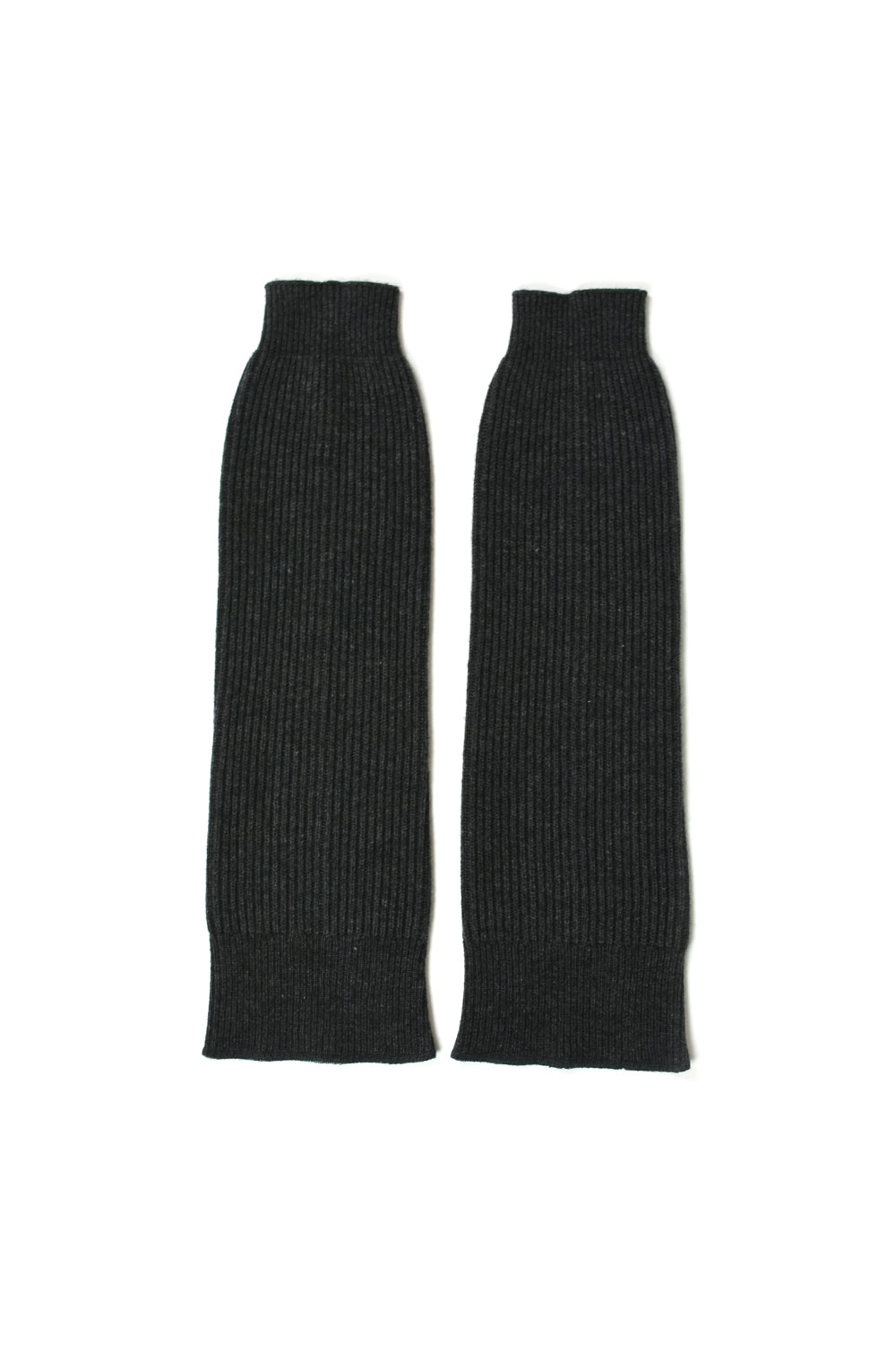 side zip rib waving knit pants w/leg warmer