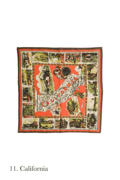 Map print bandana