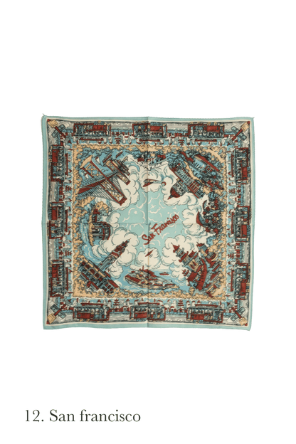 Map print bandana
