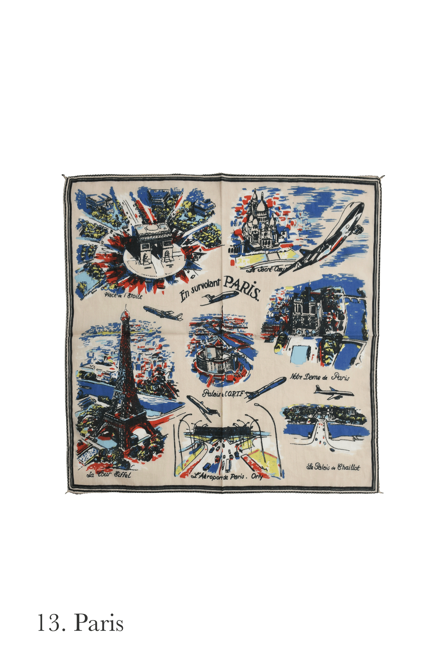 Map print bandana