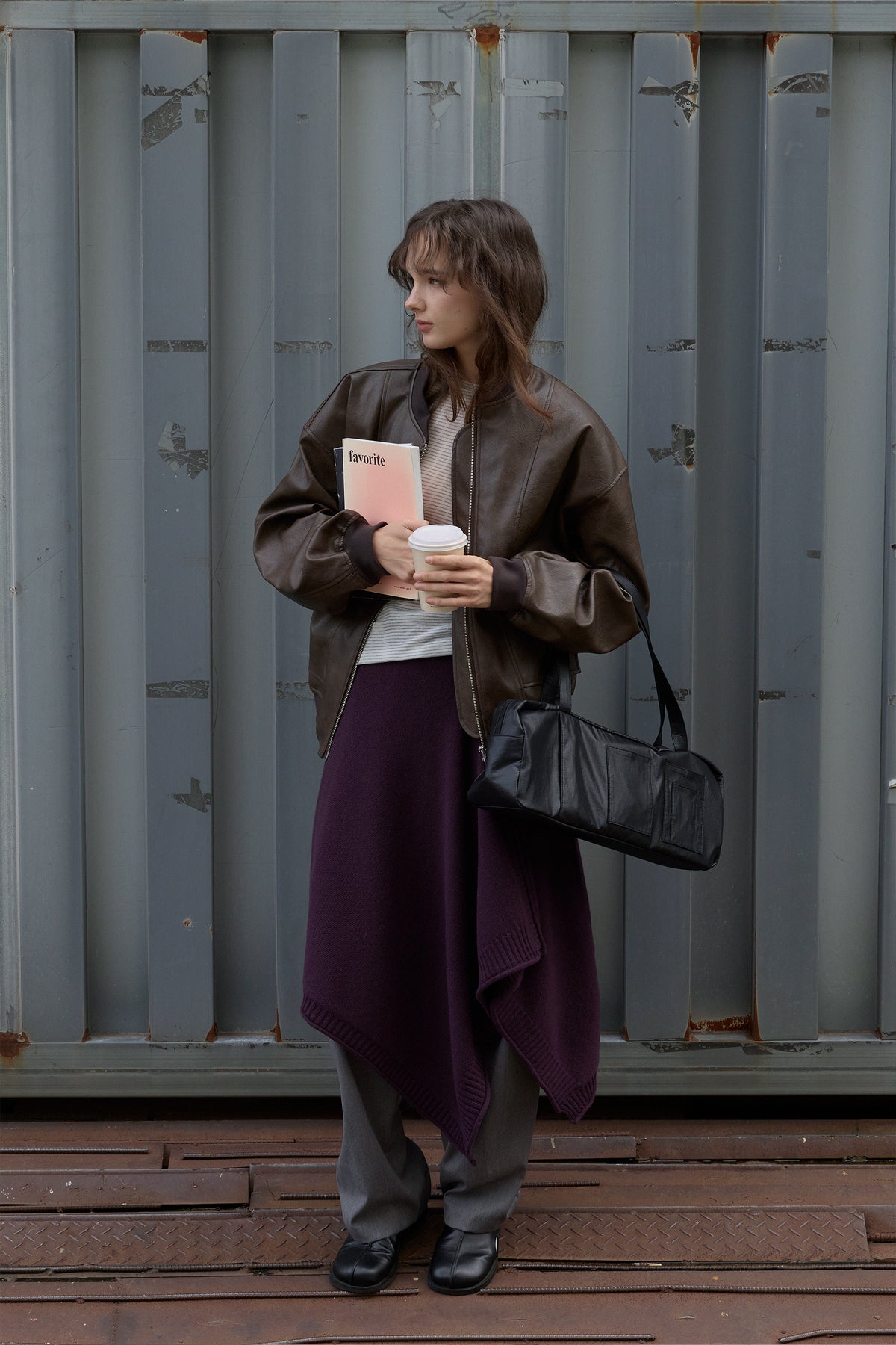 Glossy Grid Duffl S Bag