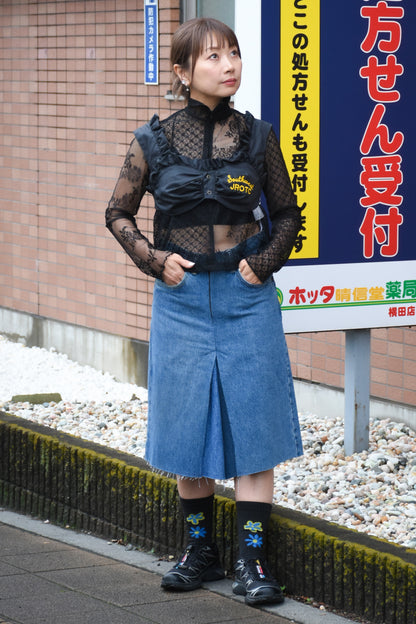circa make denim half pants