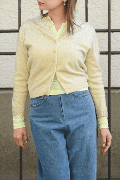 Antique beaded cardigan