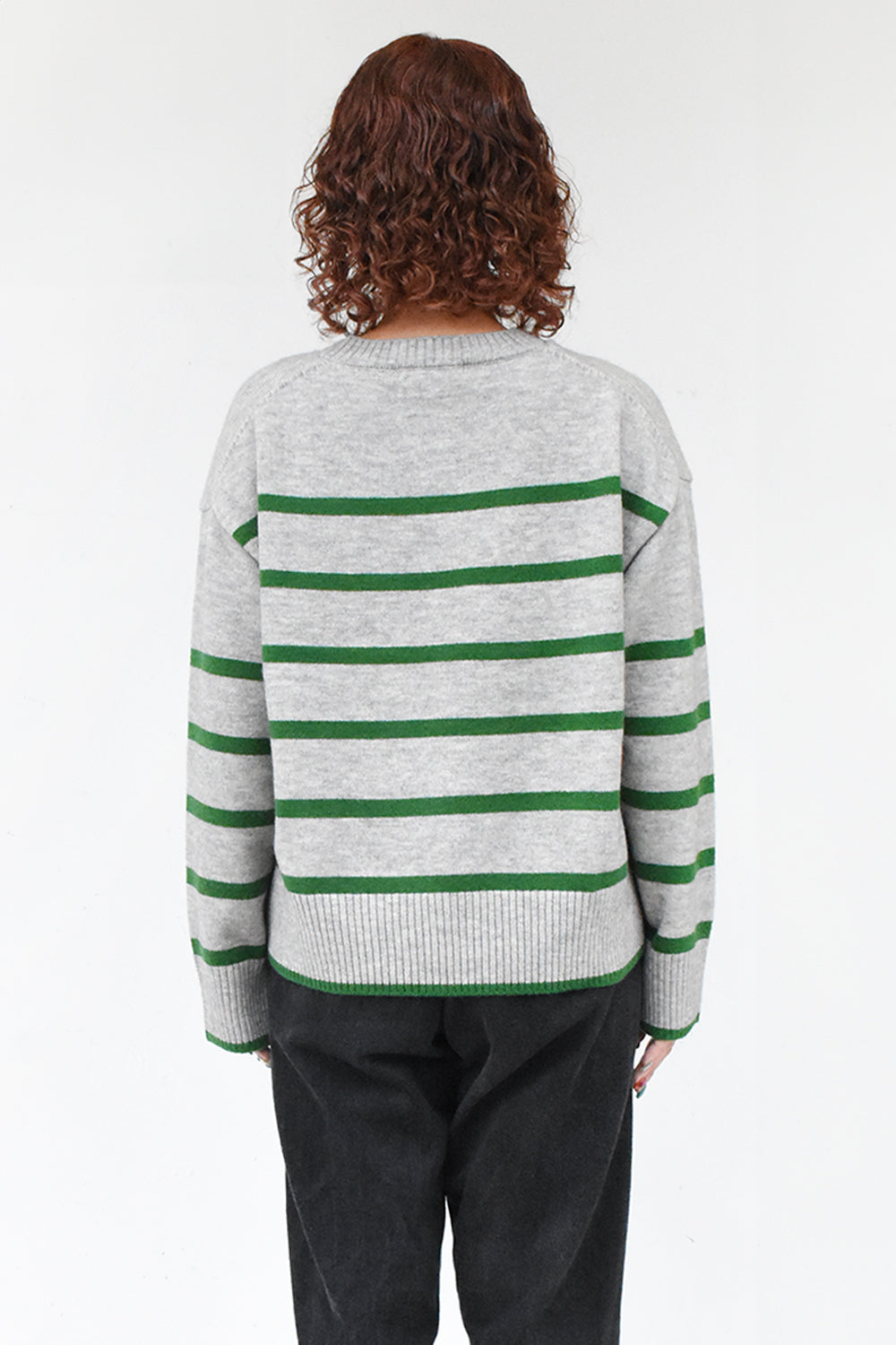 Border Knit Pullover