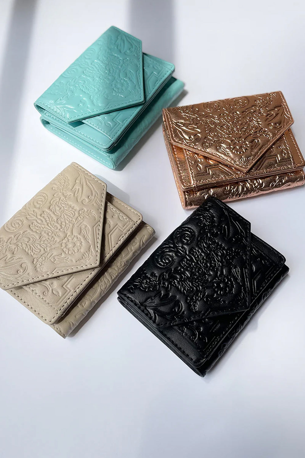 Jacquard tri-fold Mini Wallet