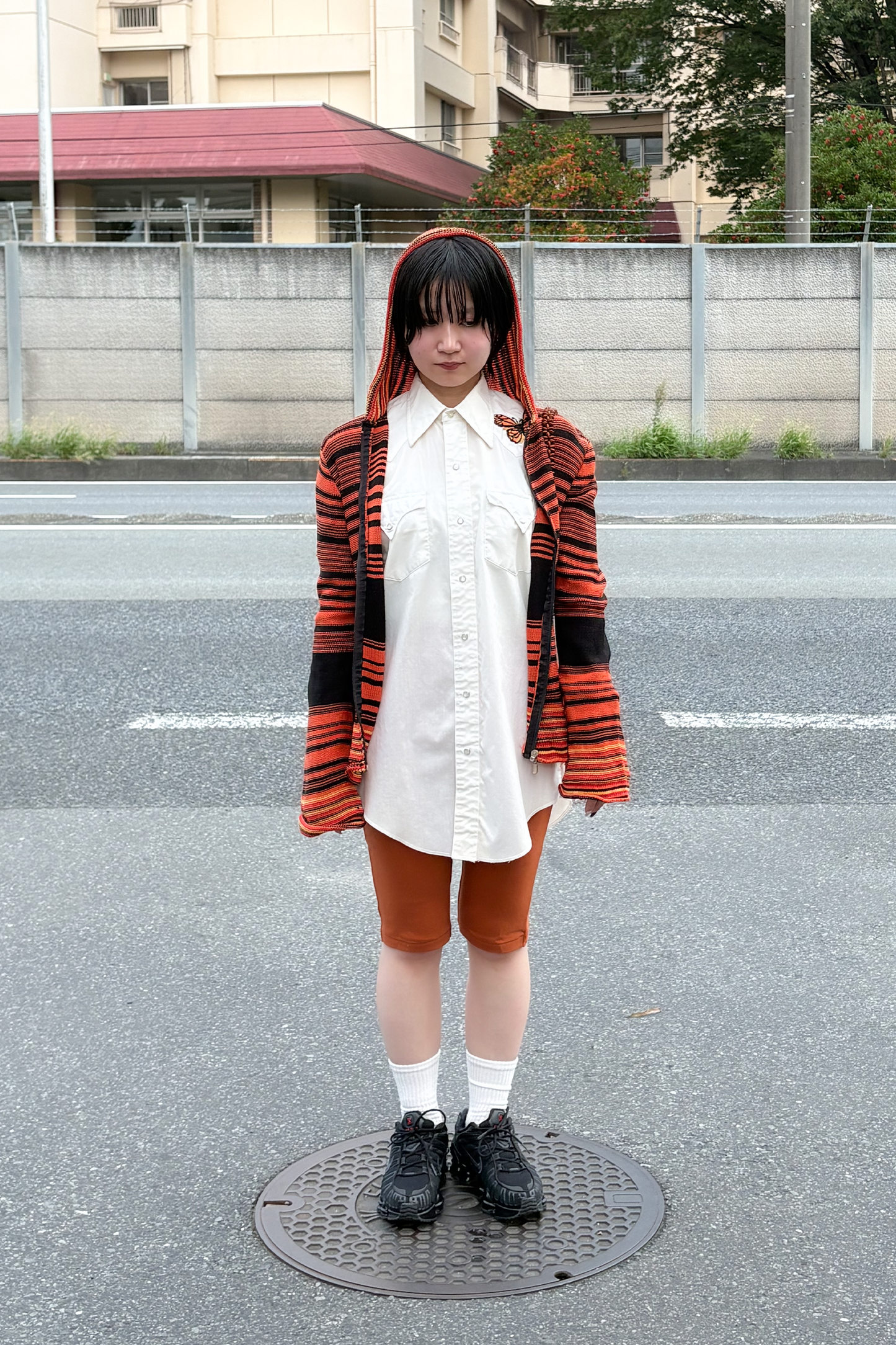 Panel Rib Biker Pants