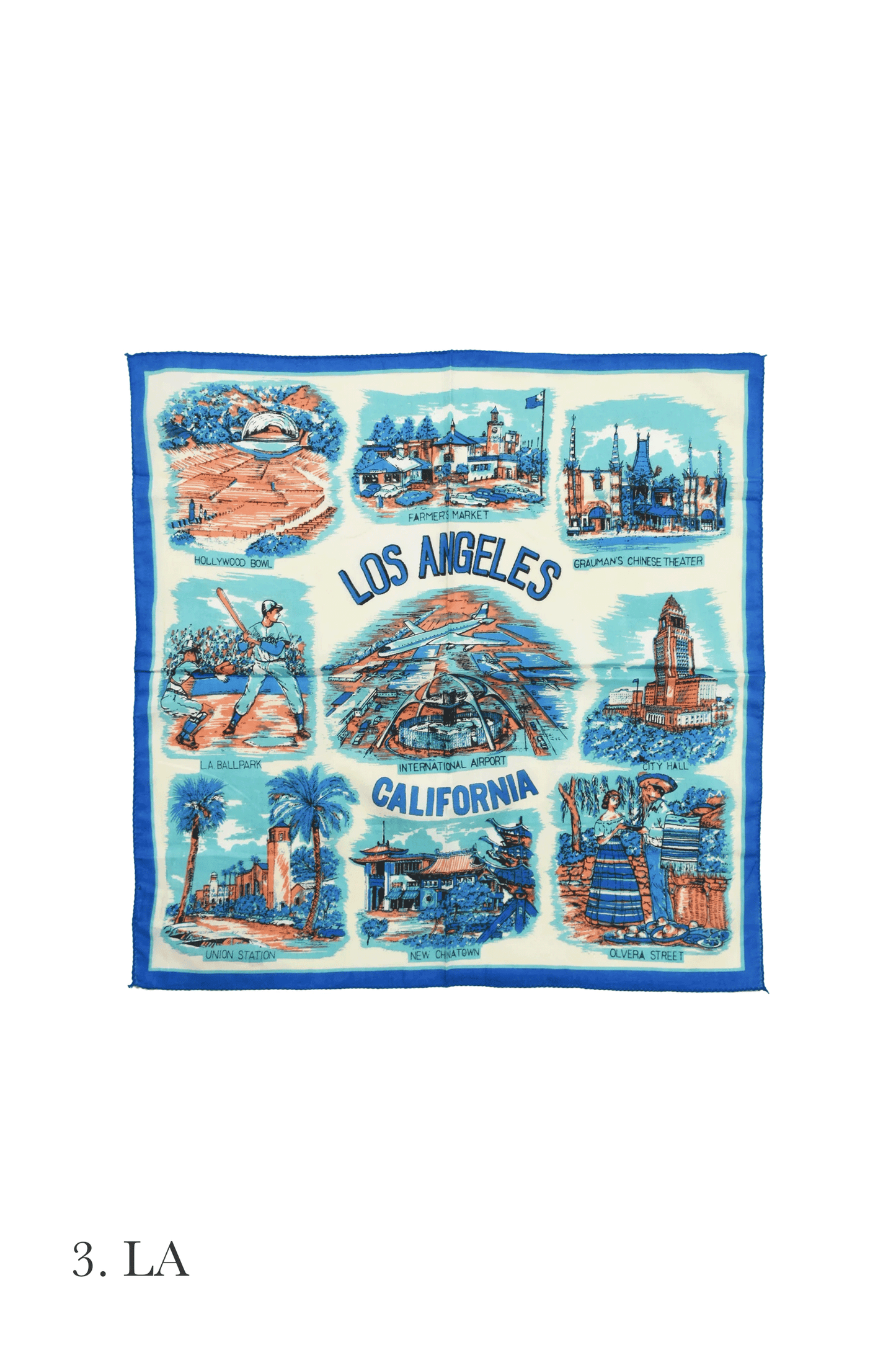 Map print bandana