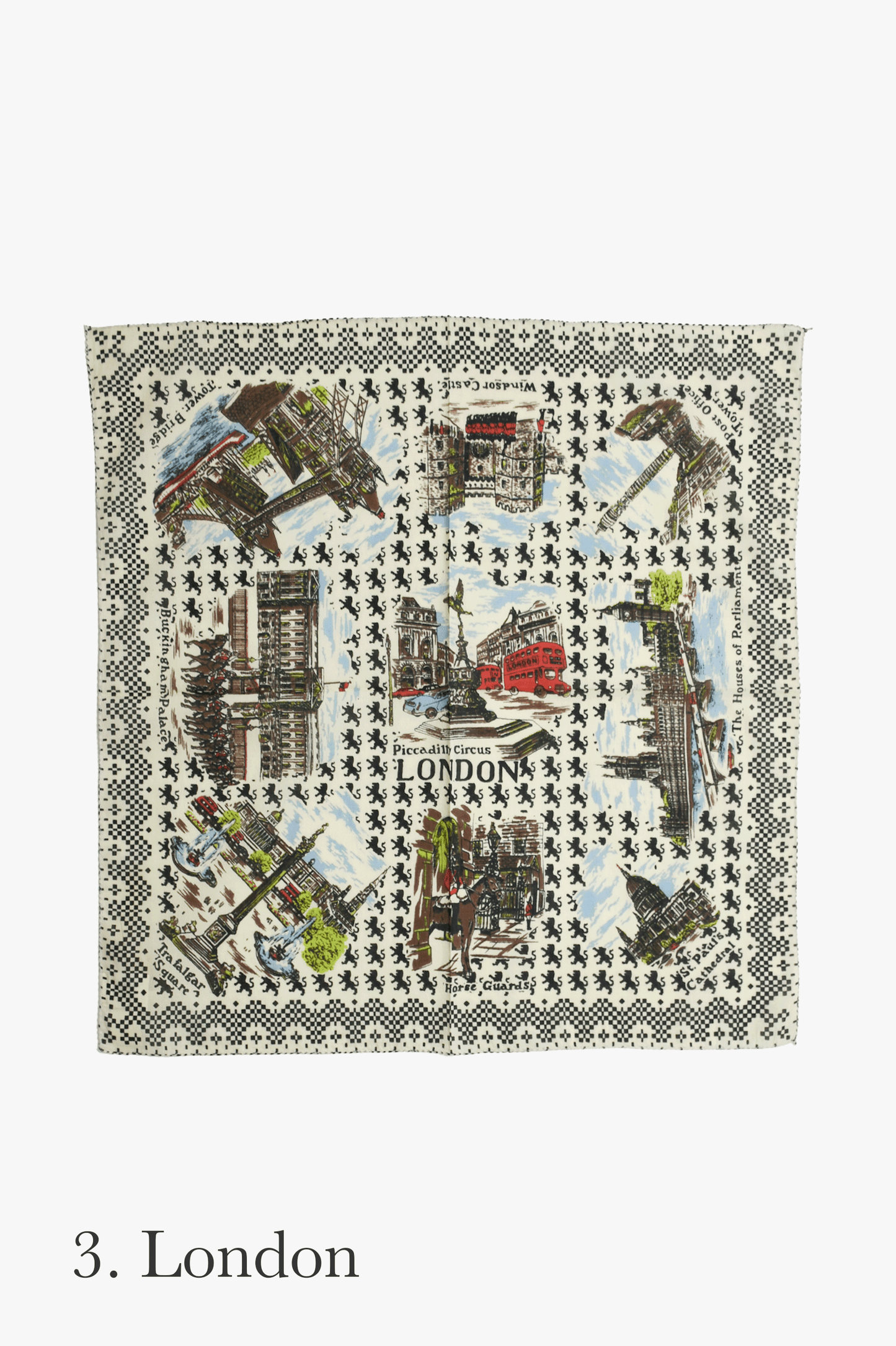 Map print 64scarf
