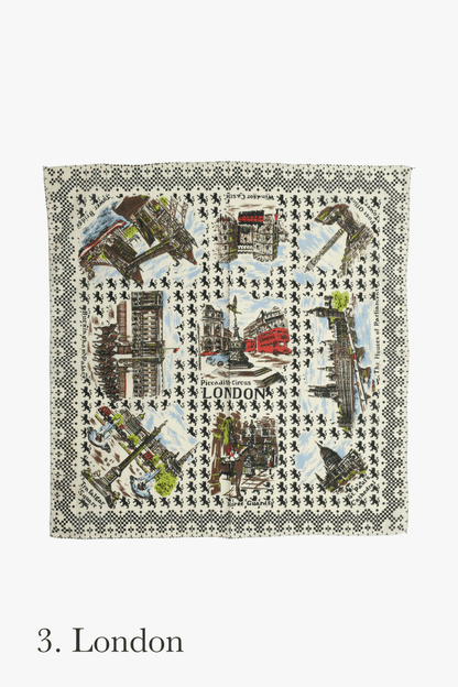 Map print 64scarf