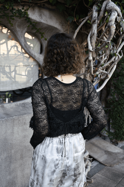 High waisted washed pants