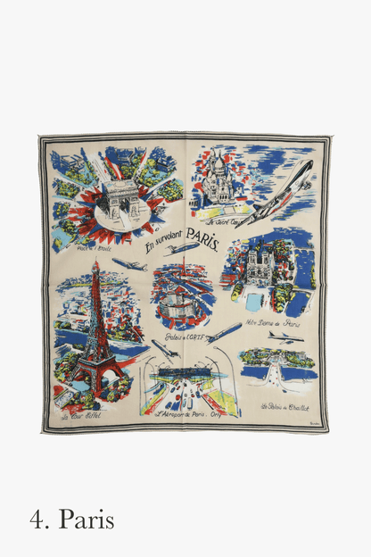Map print 64scarf