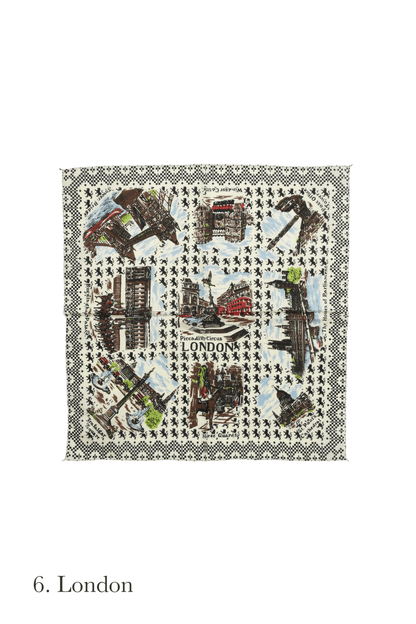 Map print bandana