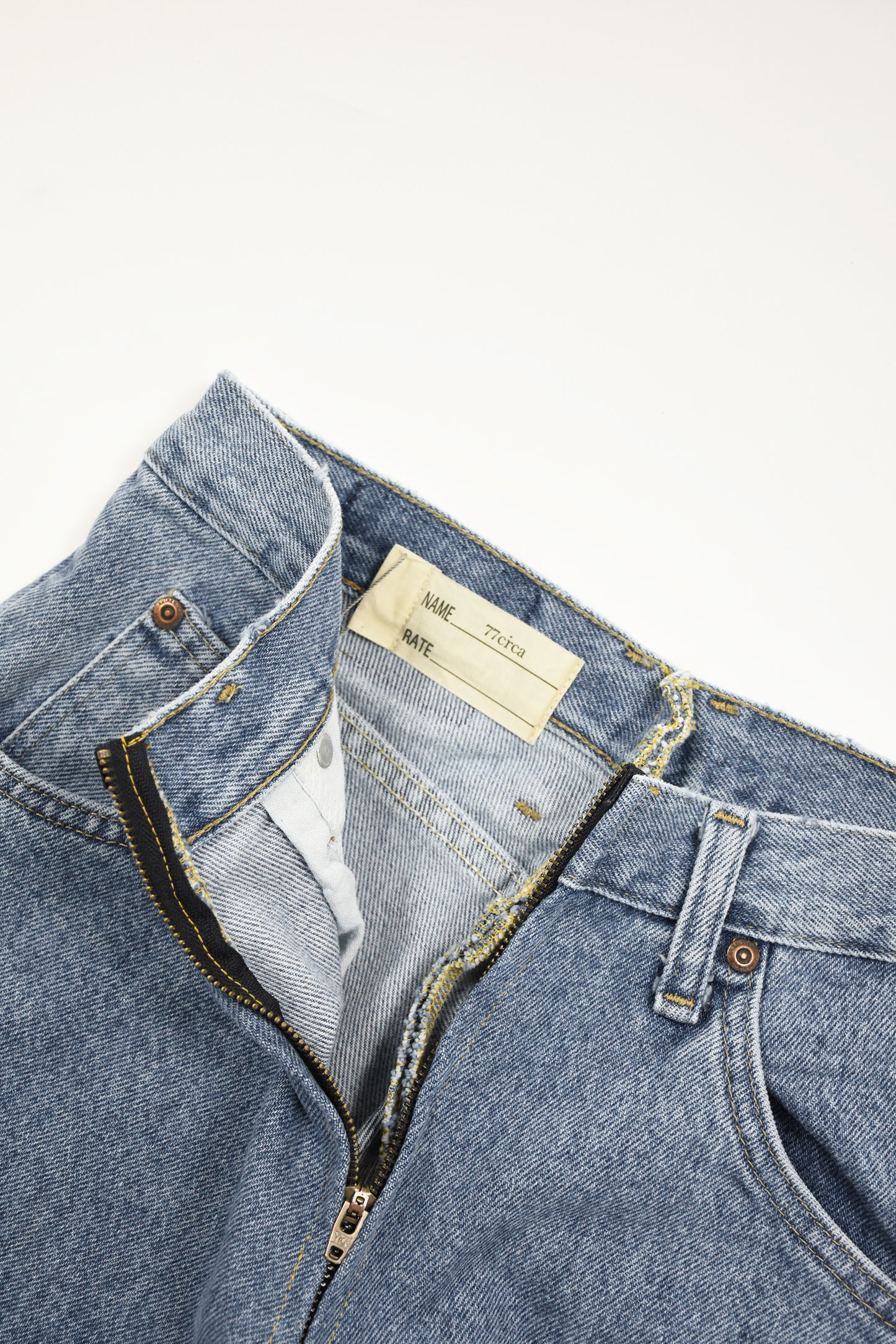 circa make fringe denim pants(Leg/100cm)