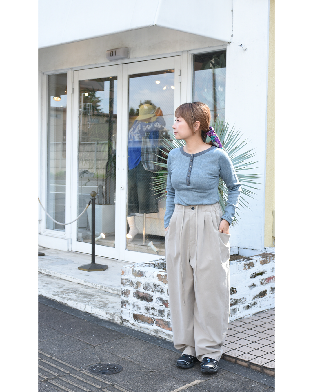Rib Knit Henry Top