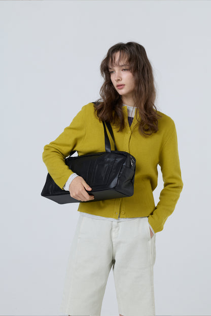 Glossy Grid Duffl S Bag