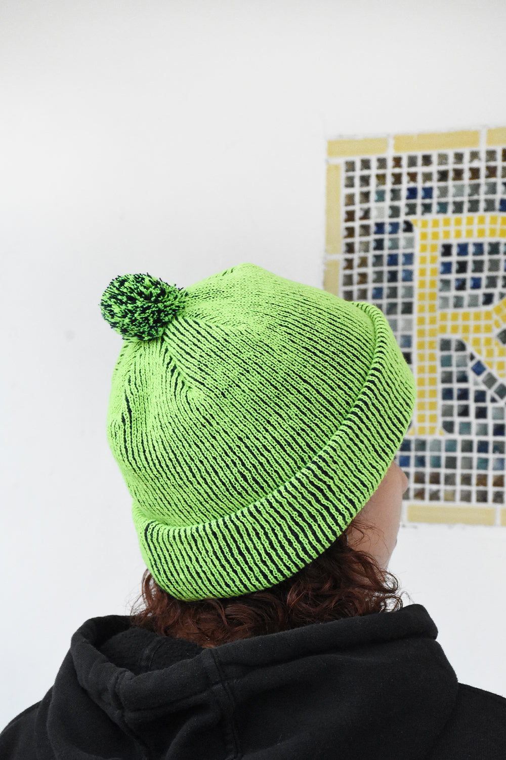 STRIPE PON BEANIE