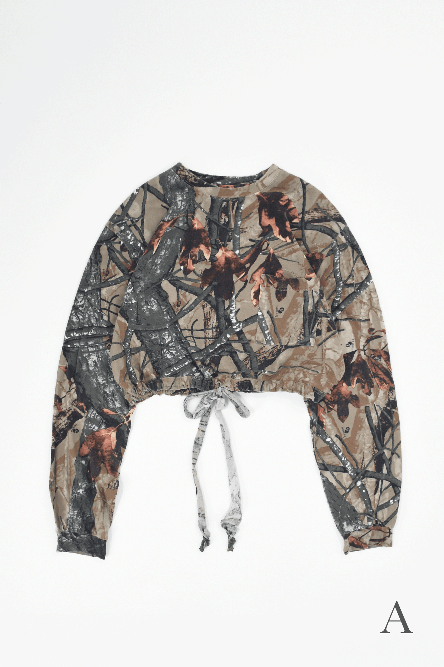 Vintage Remake Crop Top US Real Tree Long Tee”4type”