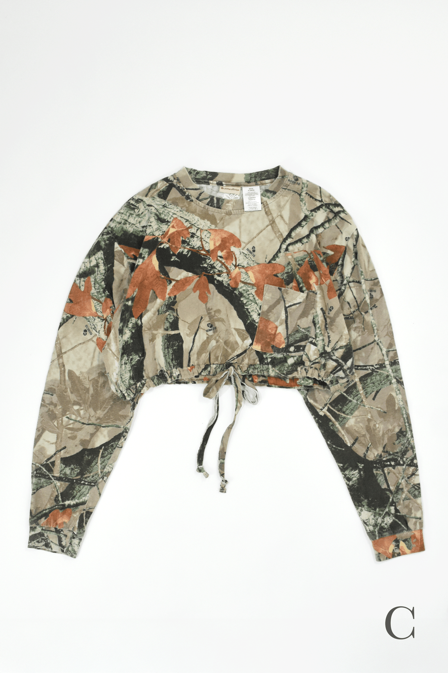 Vintage Remake Crop Top US Real Tree Long Tee”4type”