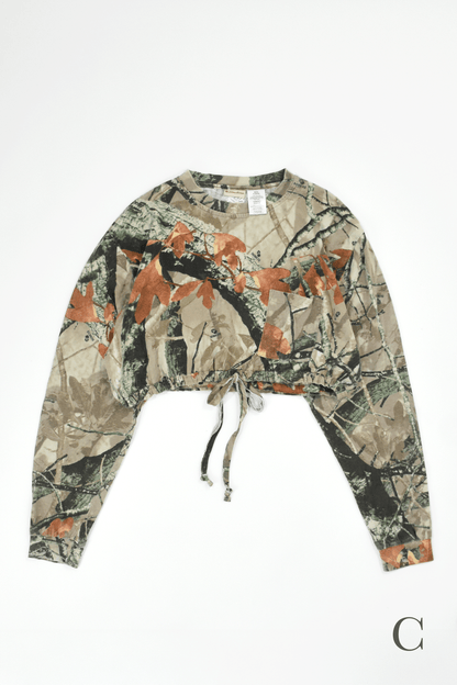 Vintage Remake Crop Top US Real Tree Long Tee”4type”