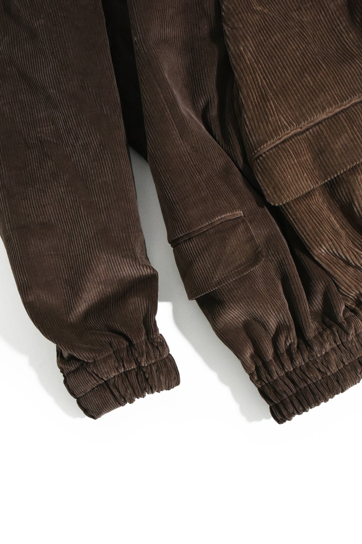circa make mouton collor wide Corduroy blouson