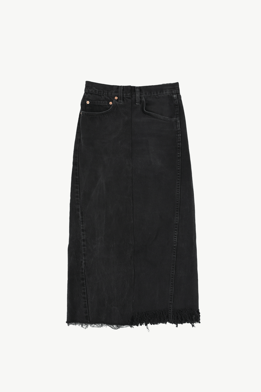 circa make long denim skirt