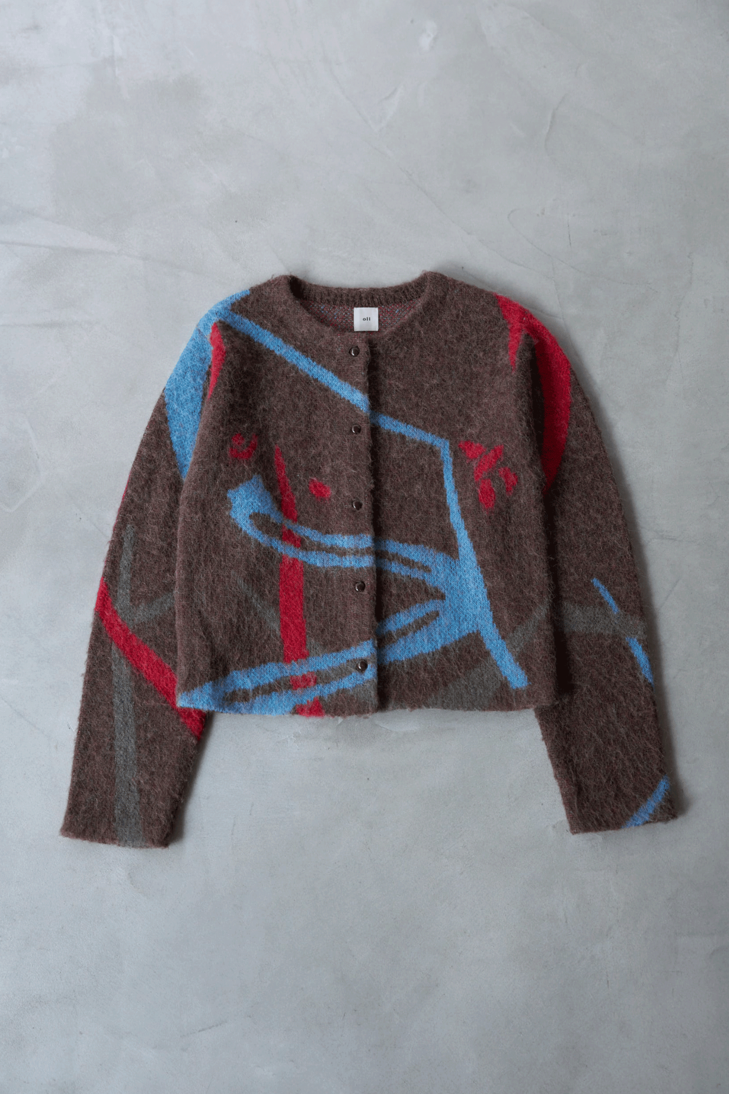 Klee Lacquard knit cardigan