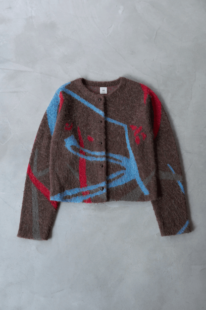 Klee Lacquard knit cardigan