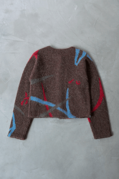 Klee Lacquard knit cardigan