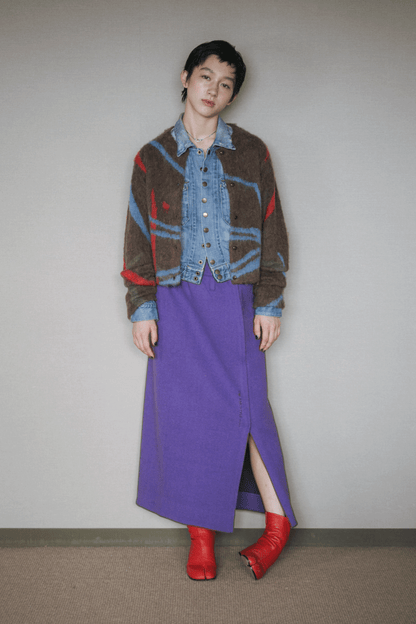 Klee Lacquard knit cardigan