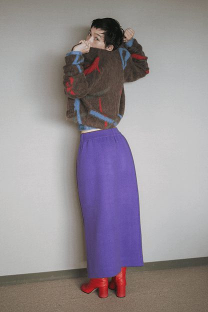 Klee Lacquard knit cardigan