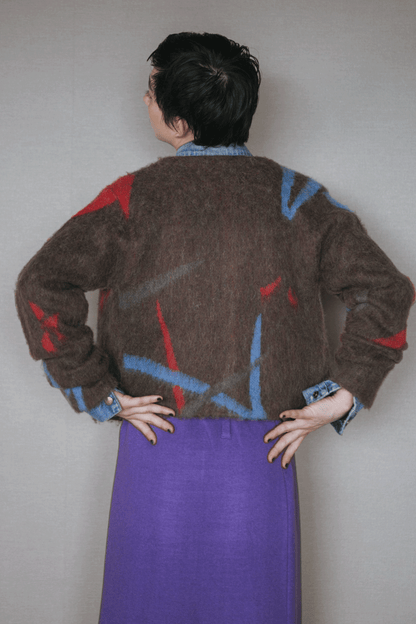 Klee Lacquard knit cardigan