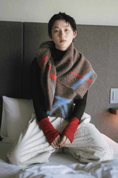 Klee Lacquard knit cardigan