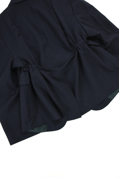 circa make v shape navy blazer jacket