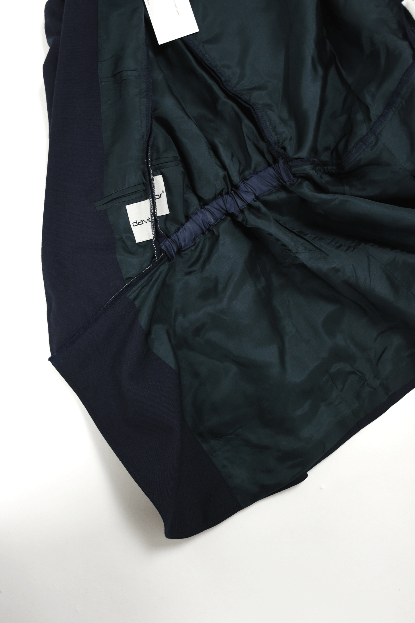 circa make v shape navy blazer jacket