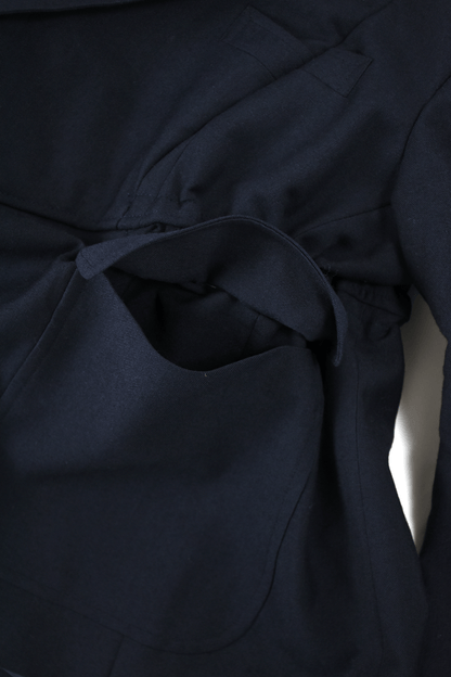 circa make v shape navy blazer jacket