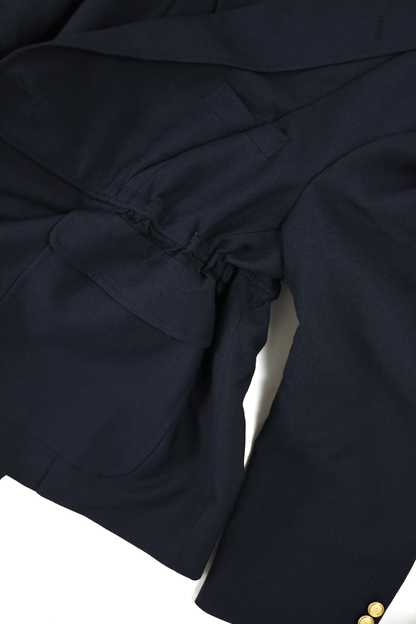 circa make v shape navy blazer jacket