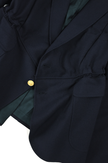 circa make v shape navy blazer jacket