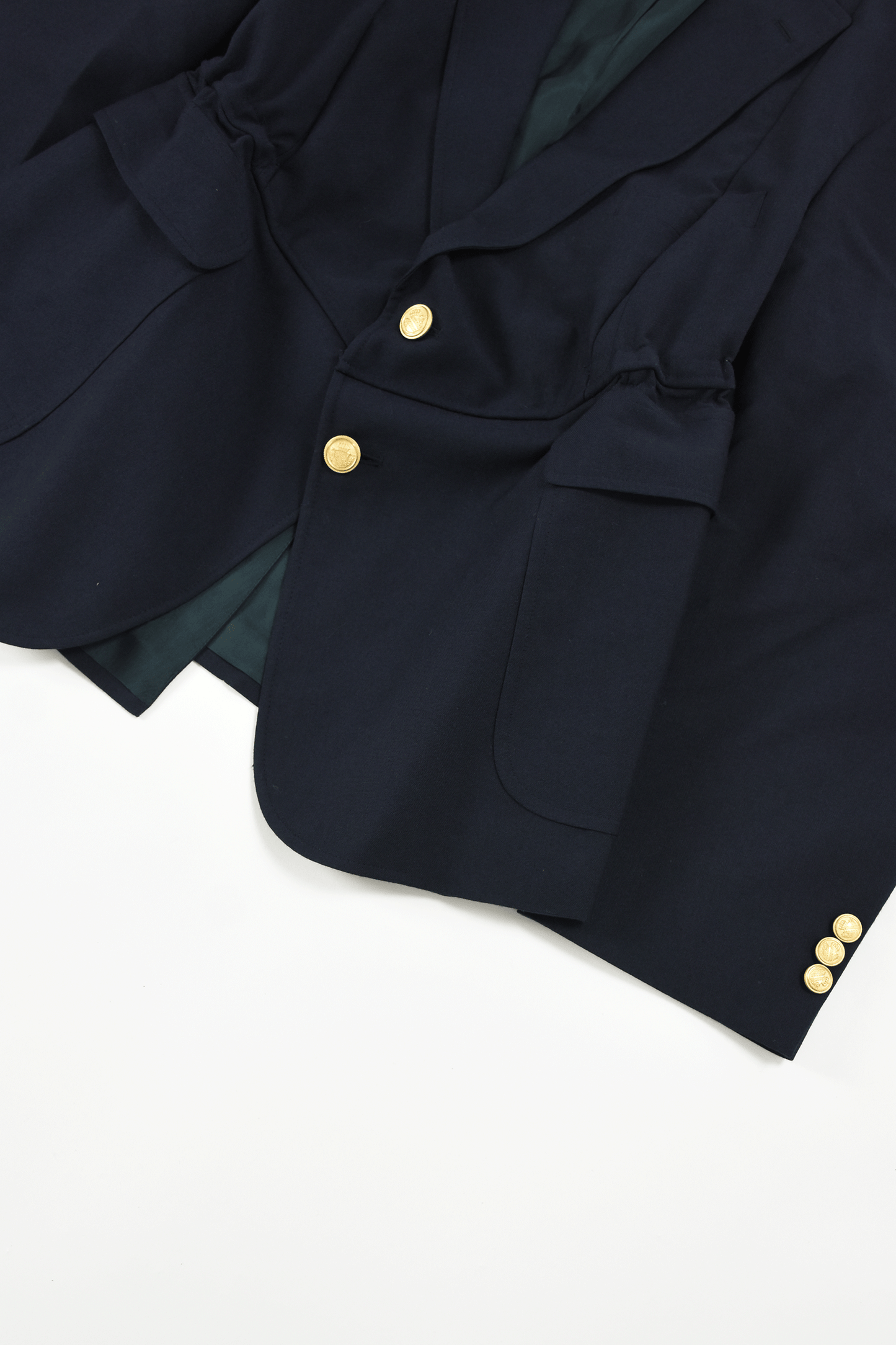 circa make v shape navy blazer jacket