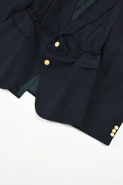 circa make v shape navy blazer jacket