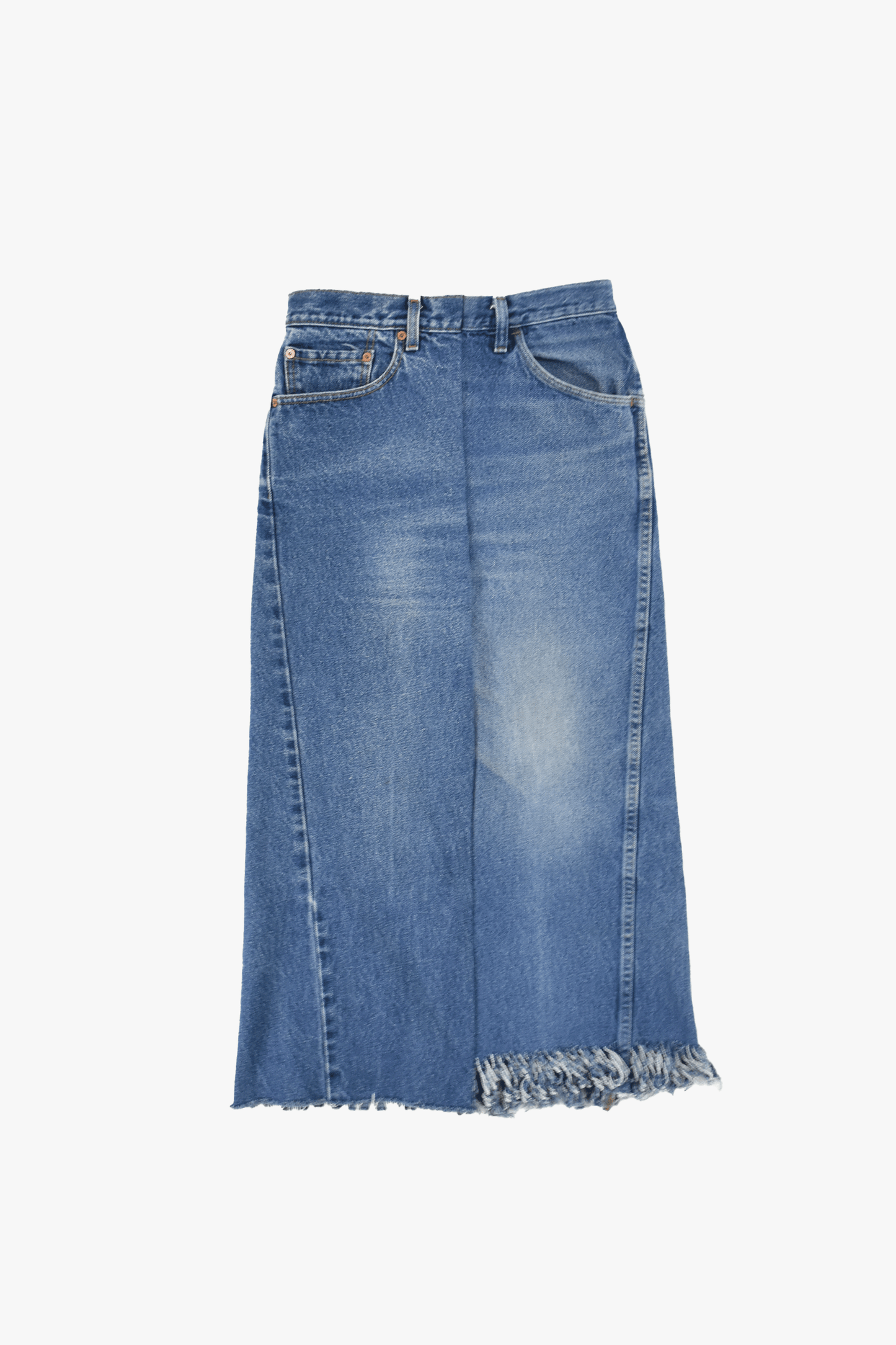 circa make long denim skirt