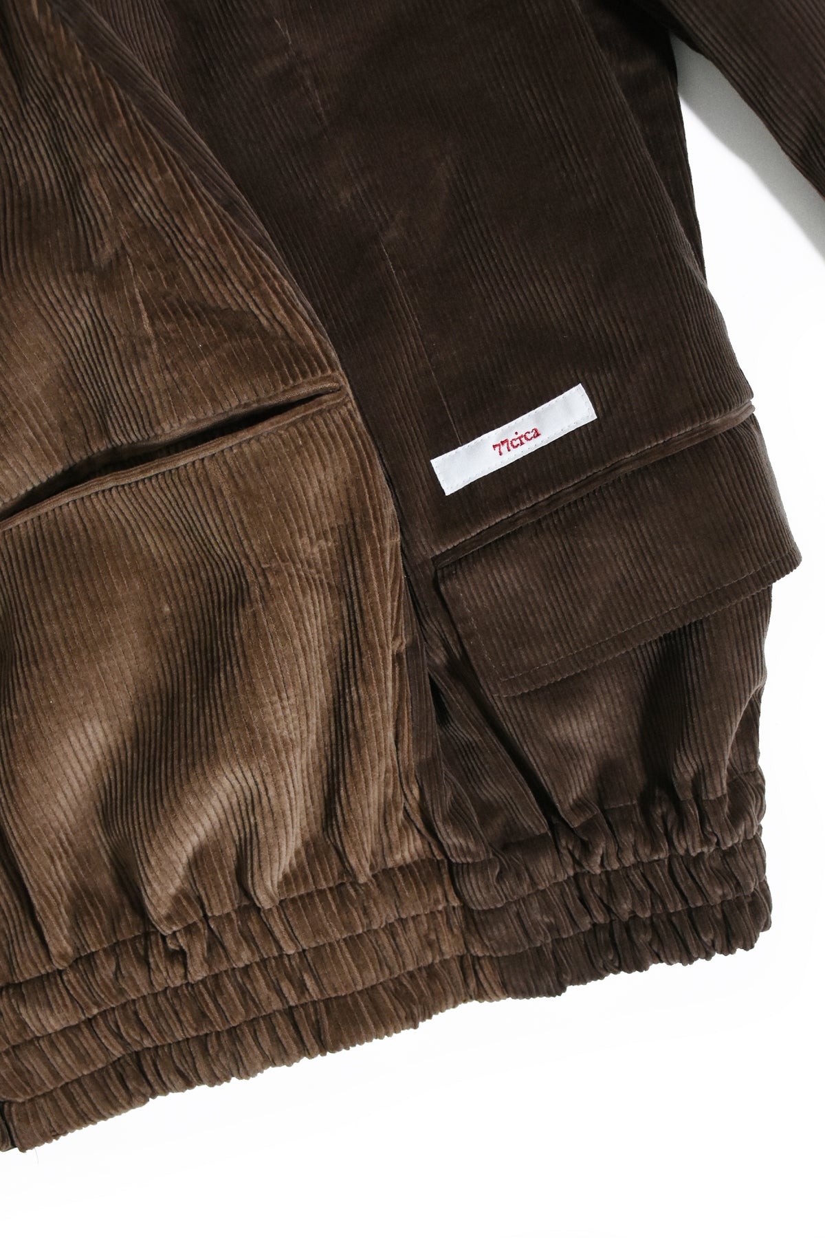 circa make mouton collor wide Corduroy blouson
