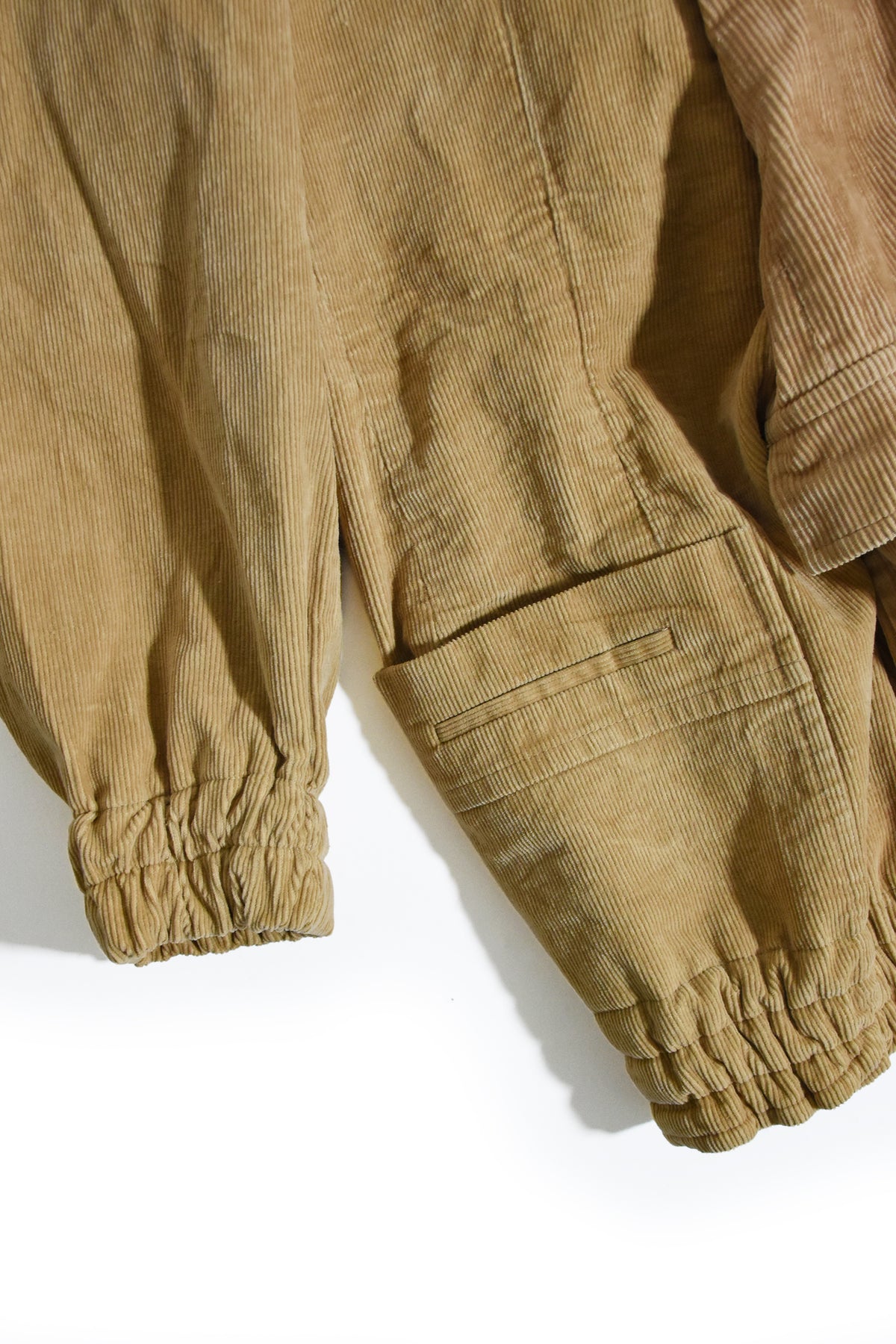 circa make mouton collor wide Corduroy blouson