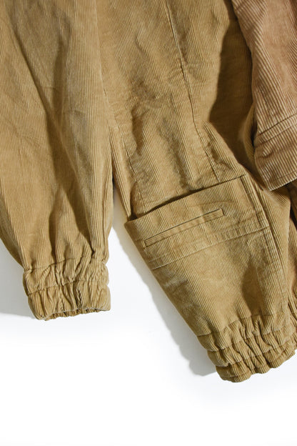 circa make mouton collor wide Corduroy blouson